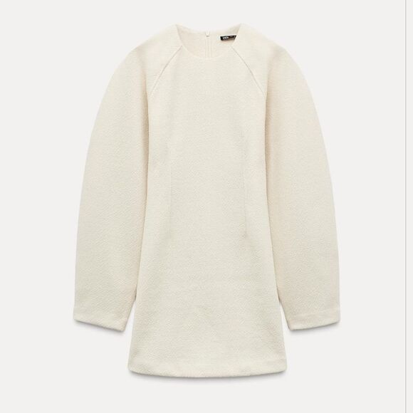 NWT ZARA VOLUMINOUS SLEEVE DRESS - Picture 7 of 15